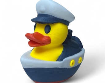 The Official Cruise Duck 3D Printed Adventure-Themed Blue Plastic Hiding Duck