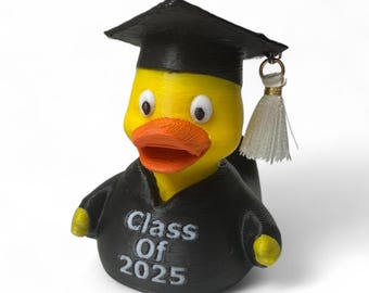 Graduation Duck – 3D-Printed Duck with Cap, Tassel & Class Robe