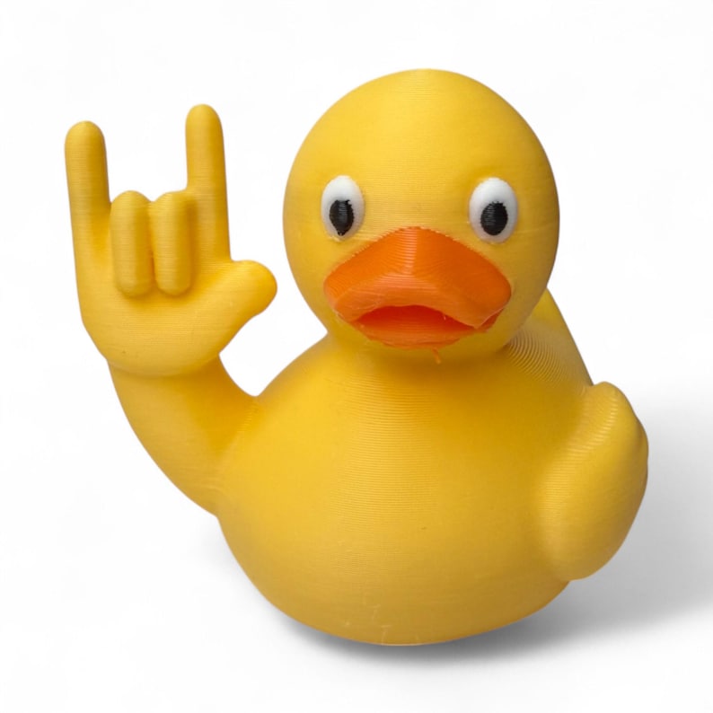 ASL I Love You Duck: 3D Printed Sign Language Gift - Etsy