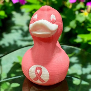 Breast Cancer Awareness Duck | Ducks with A Cause Collectible | Charity Ducks