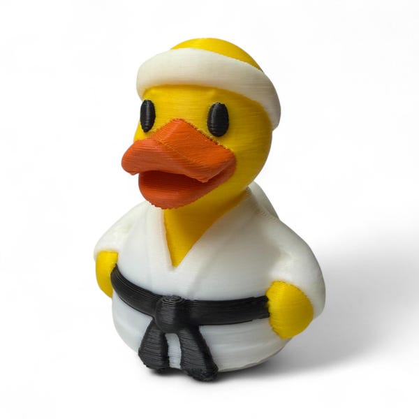 Karate Duck – 3D-Printed Martial Arts Duck with Black Belt Energy | Kung Fu