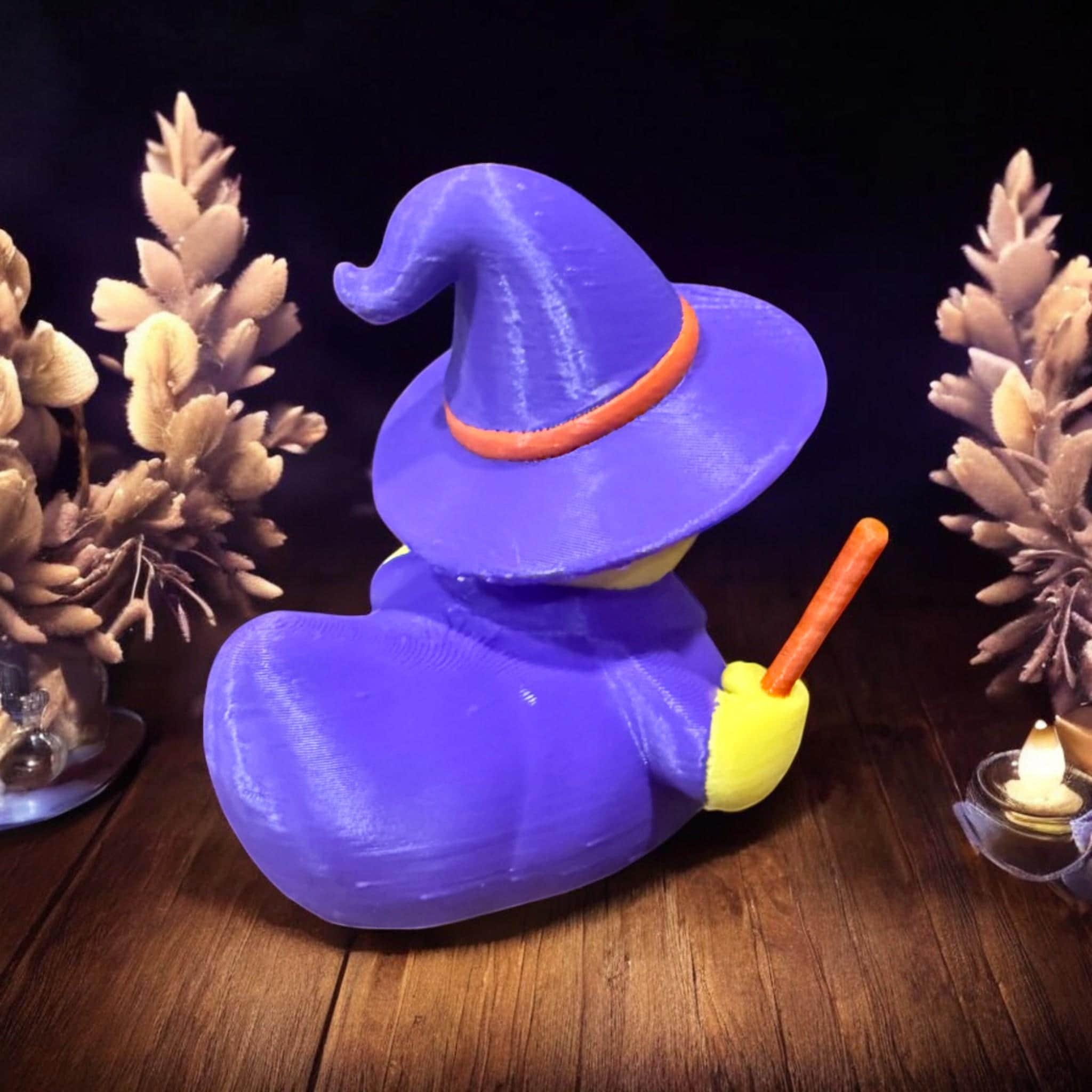 Wizard Duck – 3d-printed Magic Duck Collectible With Hat, Staff ...