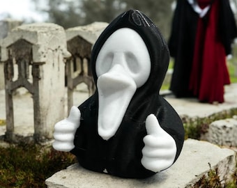 Scream Mask Duck: 3D Printed Halloween Horror Decor