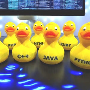 Debug Companion Duck – 3D-Printed Magic Duck for Programmers, Coders & Desk Heroes