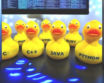 Debug Companion Duck – 3D-Printed Magic Duck for Programmers, Coders & Desk Heroes