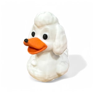 3D Printed Poodle Duck: Eco-Friendly Dog Lover Gift