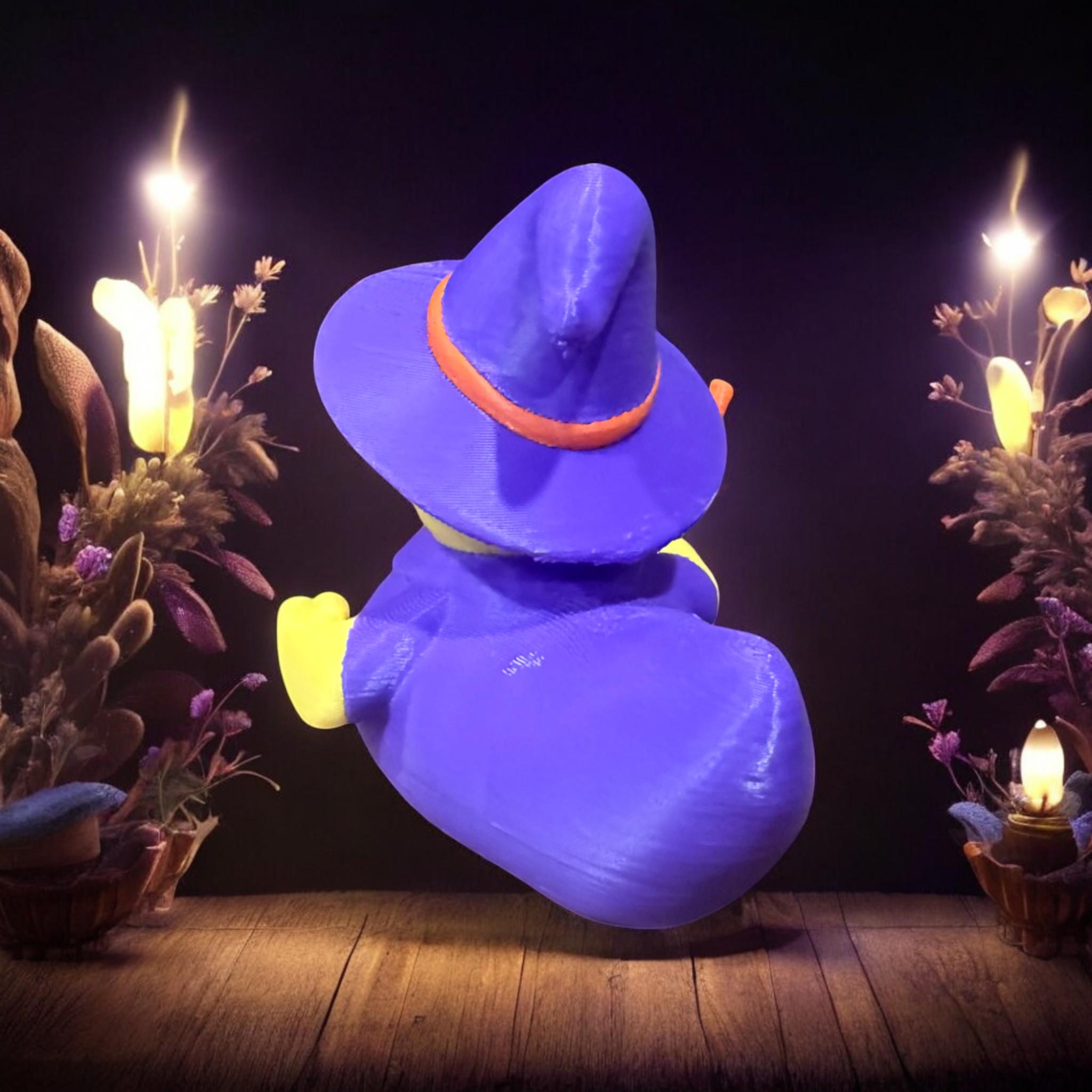 Wizard Duck – 3d-printed Magic Duck Collectible With Hat, Staff ...
