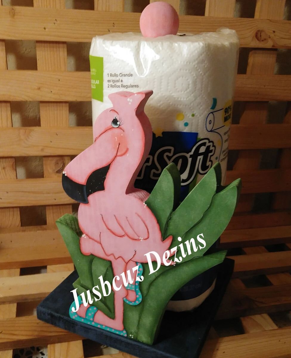 Pink Flamingo Décor Paper Towel Holders Flamingos Cute | Etsy