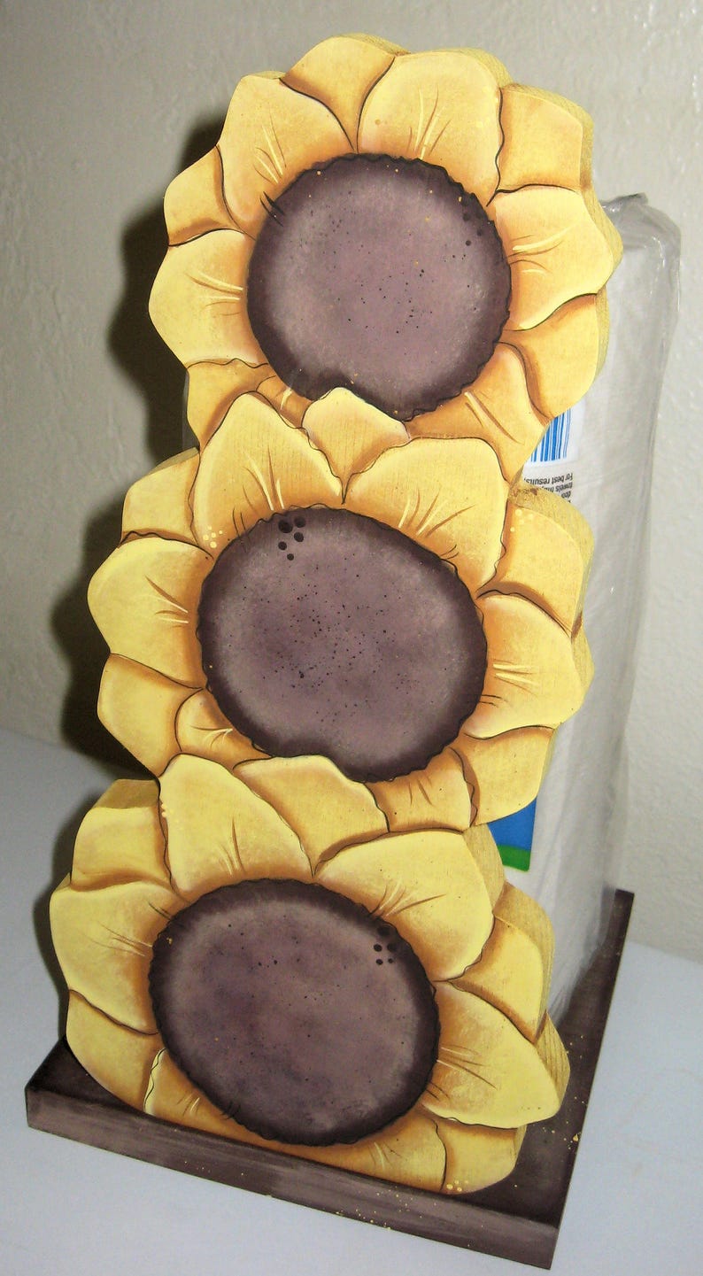 Sunflower Paper Towel HolderCountry Kitchen DecorSunflower Etsy