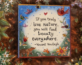 Garden Stone, Van Gogh Quote, Garden Art