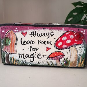 Garden Brick, Mushroom Gift, Garden Gift