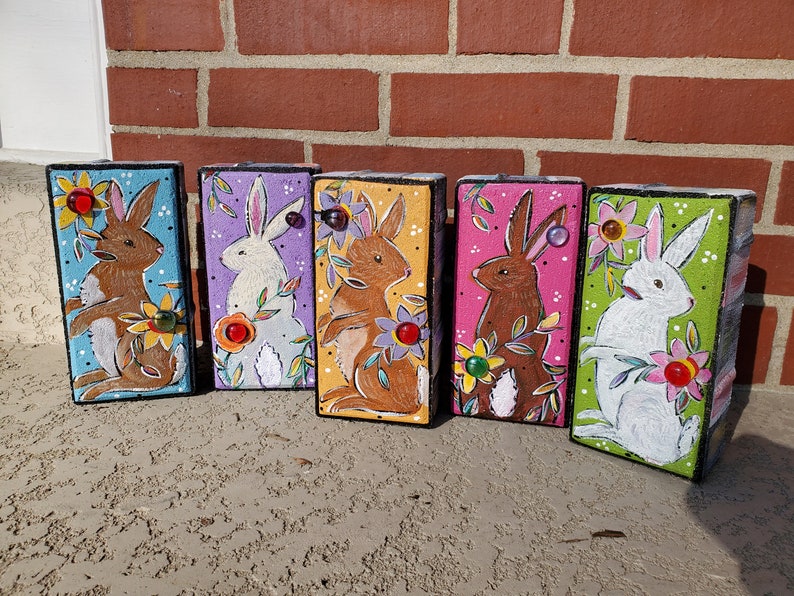 Bunny Brick, Garden Brick, Rabbit Brick - Etsy