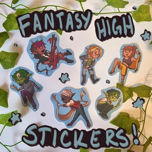unerschrockene Helden glänzende Sticker - Fantasy High d20