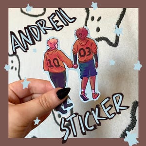 andreil hand holding sticker - all for the game