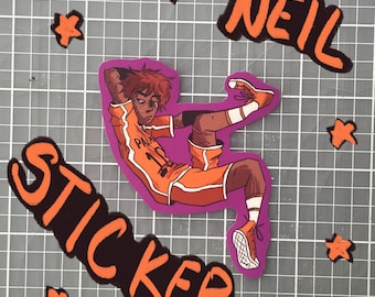 Pegatina brillante de Neil Josten: "Todo por el juego"