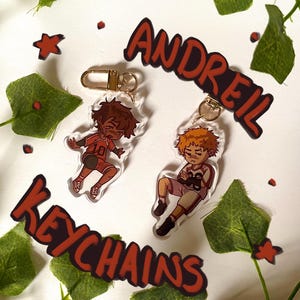 andreil chibi acrylic keychain - all for the game