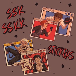 soukoku/shin soukoku windows glossy stickers - BSD