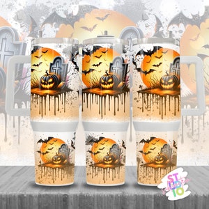 40 oz Halloween beker afbeelding wrap digitale download sublimatie beker wrap PNG cadeau voor moeder mager beker ontwerp