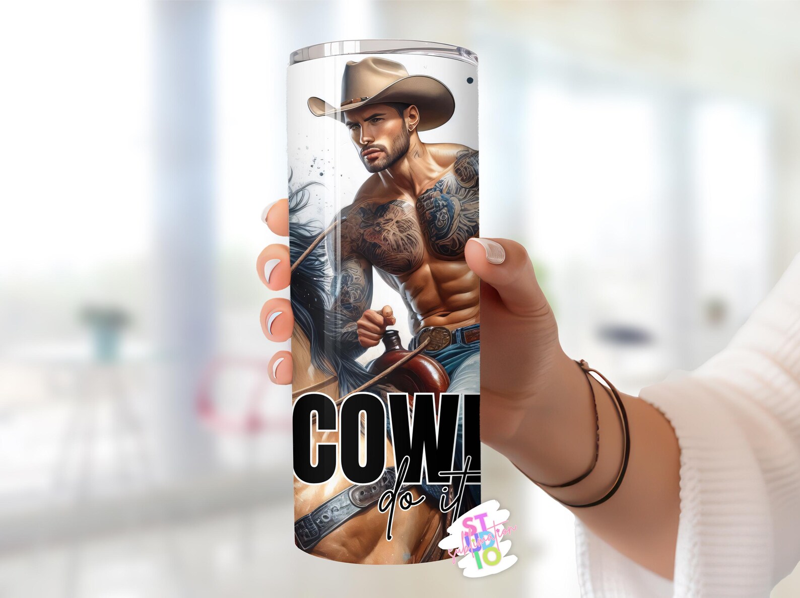 20 Oz 'cowboys Do It Better' Tumbler Wrap Digital Download