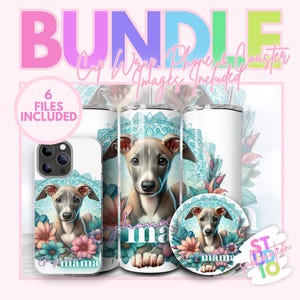 Sublimation Bundle Greyhound Tumbler Wrap Téléchargement numérique pour téléphone Image PNG pour les mamans Sous-verre de voiture fin sublimation design 20 oz