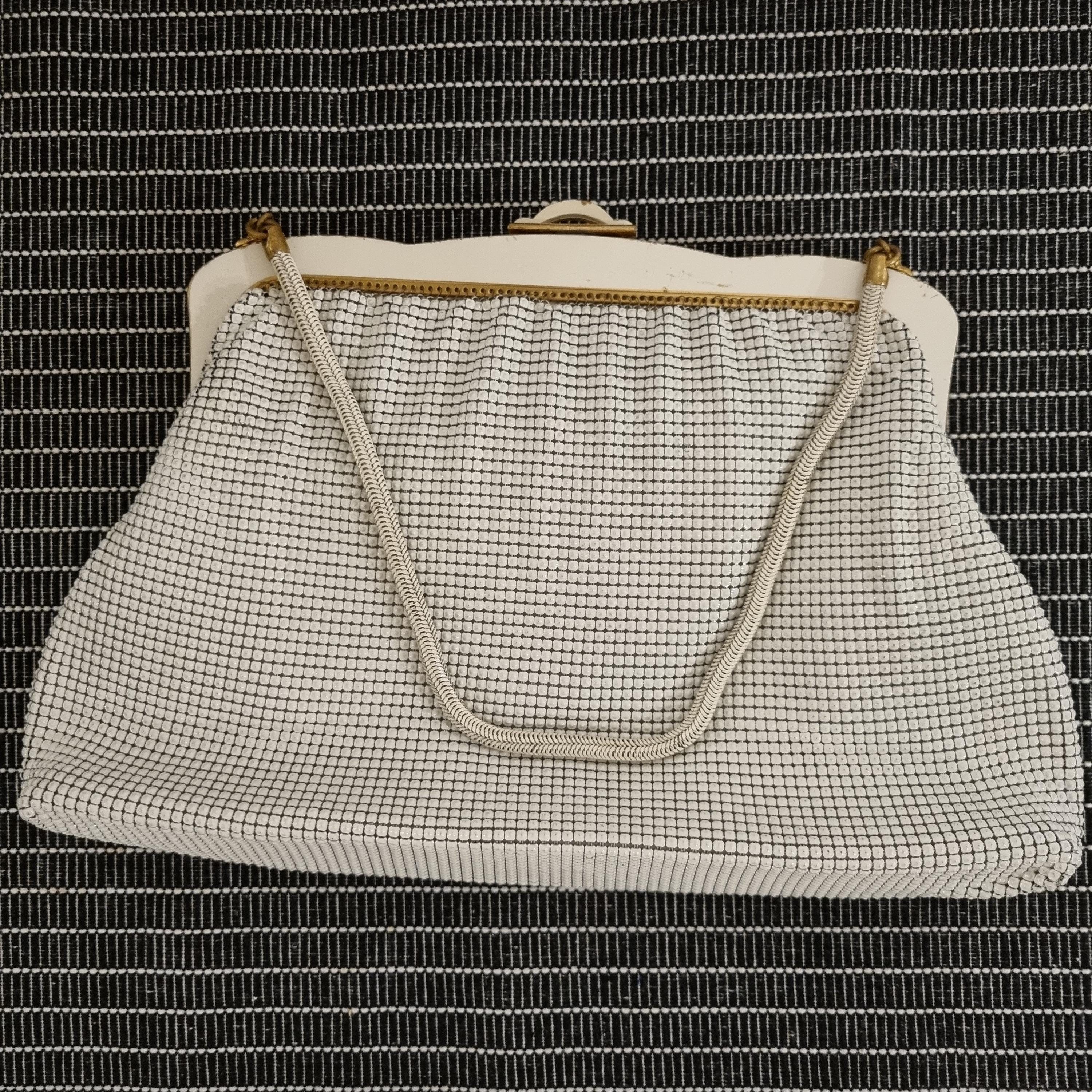 Vintage Oroton West Germany Mesh Bag in White - Etsy