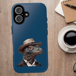 Lizard Phone Case, iPhone Case, Samsung Case, Google Pixel Case, Funny Animal Case, Animal Lover Gift, Minimalist Style, Reptile Lover Gift