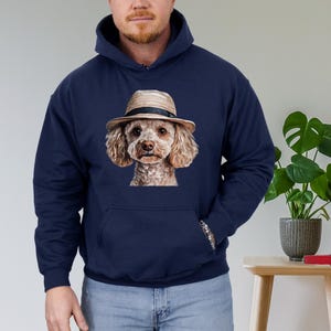 Poodle Sweatshirt: Dog Lover Gift, Unisex Cotton-Blend Hoodie