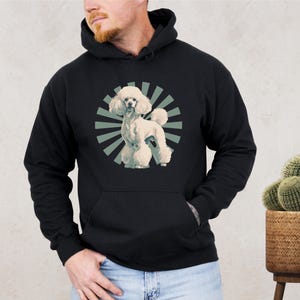 Retro Poodle Sweatshirt: Vintage Dog Lover Gift