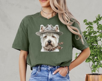 West Highland Terrier T-Shirt, Dog T-Shirt, Dog Breed, Animal T-Shirt, Dog Lover Gift, Funny Dog Gift, Graphic Dog Tee, Animal Lover Gift