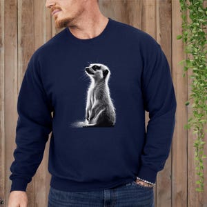 Realistic Meerkat Graphic Hoodie: Wildlife Animal Pullover