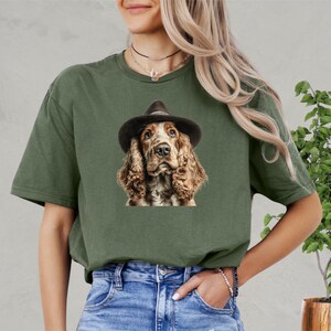 Cocker Spaniel T-Shirt, Dog T-Shirt, Dog Breed Tee, Animal Shirt, Dog Lover Gift, Funny Dog, Graphic Dog Tee, Dog Mum Gift, Dog Owner Gift