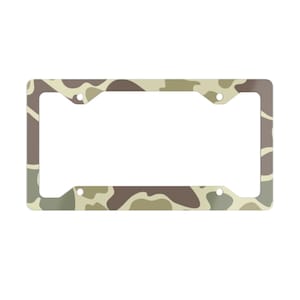 Camo Metal License Plate Frame