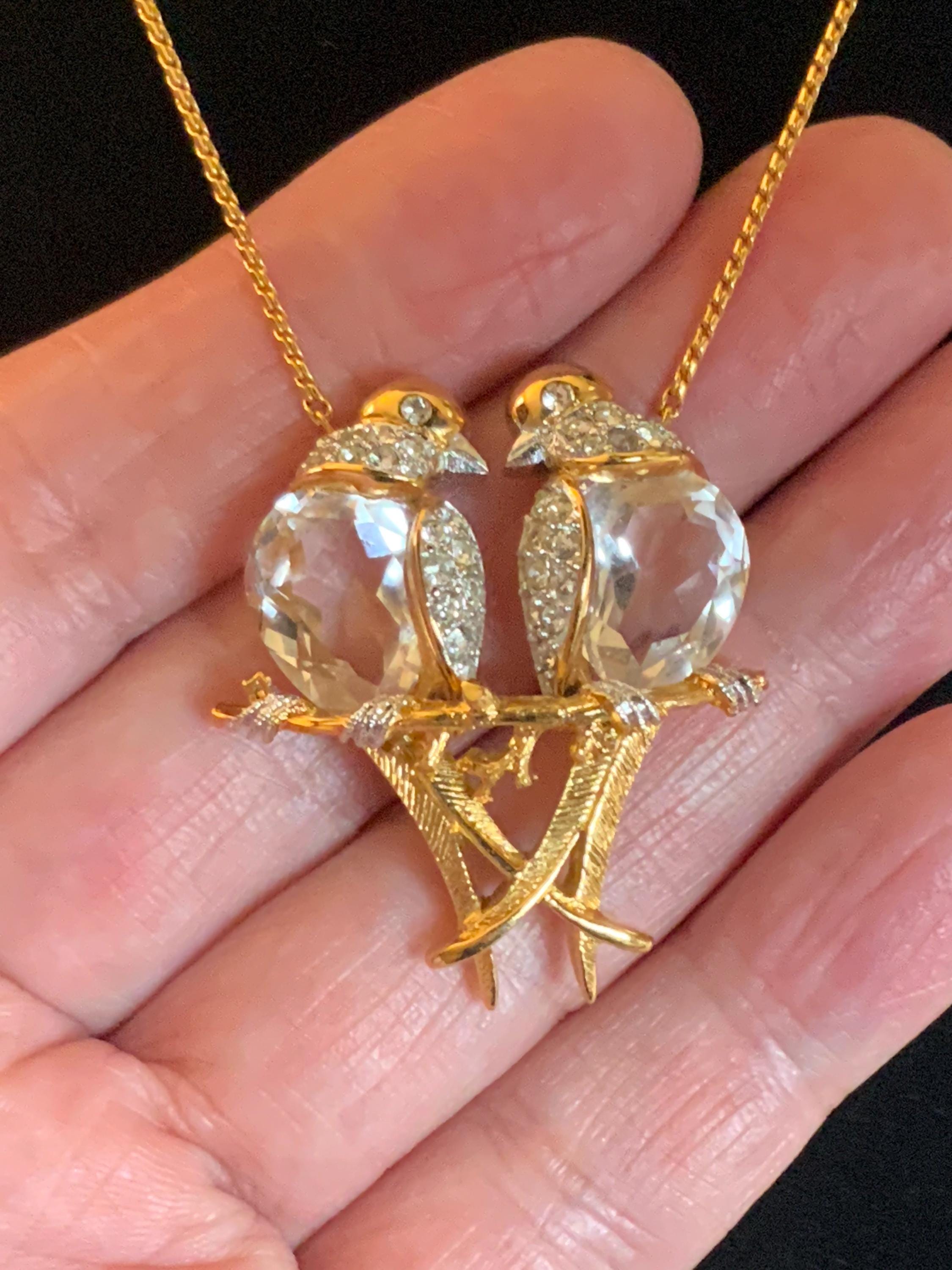 Swarovski Lovebirds - Etsy