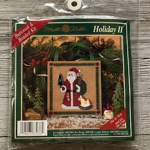 Mill Hill OLD ST. NICK Santa Cross Stitch Buttoned & Beaded Kit Christmas MHCB36