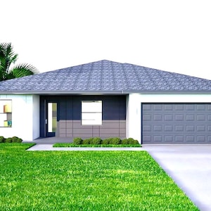 5 Bedroom 3 Bathroom Architectural Floor Plans 2121 SQ FT. Traditional Home