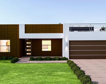 5 Bedroom 3 Bathroom Modern Architectural Floor Plans