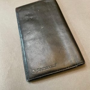 Vintage Black Samsonite Leather Wallet