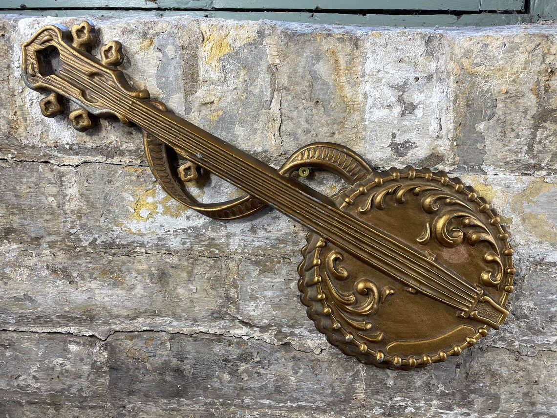 Metal Relief Sexton Banjo Plaque Wall Art 1976 Etsy UK