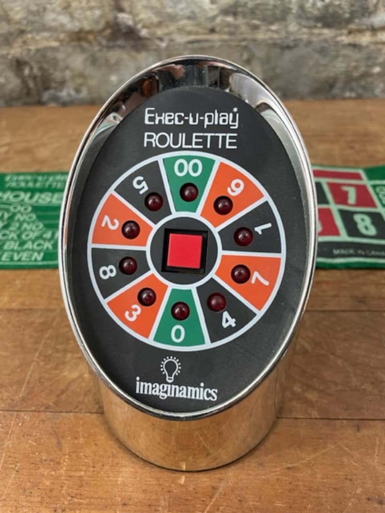 Vintage 1970s Exec-u-Play Roulette Imaginamics Electronic Game image 1