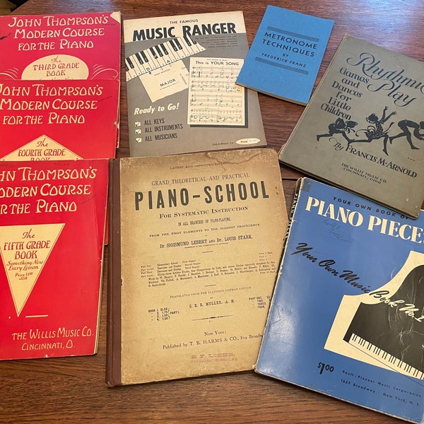 Assorted Collection of 8 Vintage Instructional Music Books