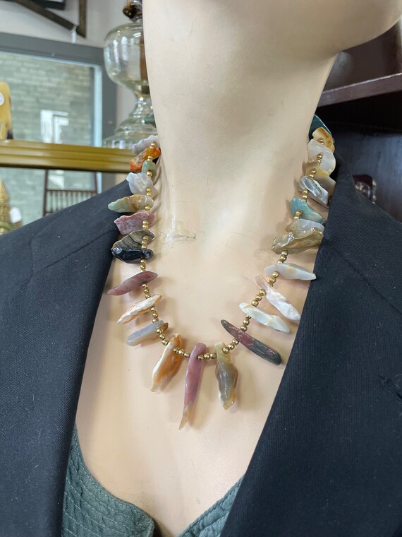 Assorted Stone Chips Necklace - image 3