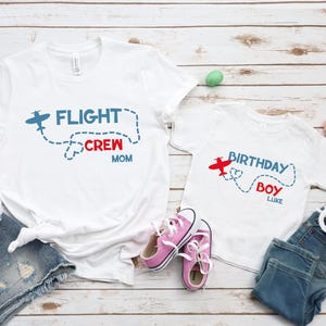 Airplane Birthday Shirt, Birthday Boy T-Shirt, Airplane Shirt Toddler Tee, Birthday Crew Shirt, Family Birthday Tee, Matching Birthday Tee