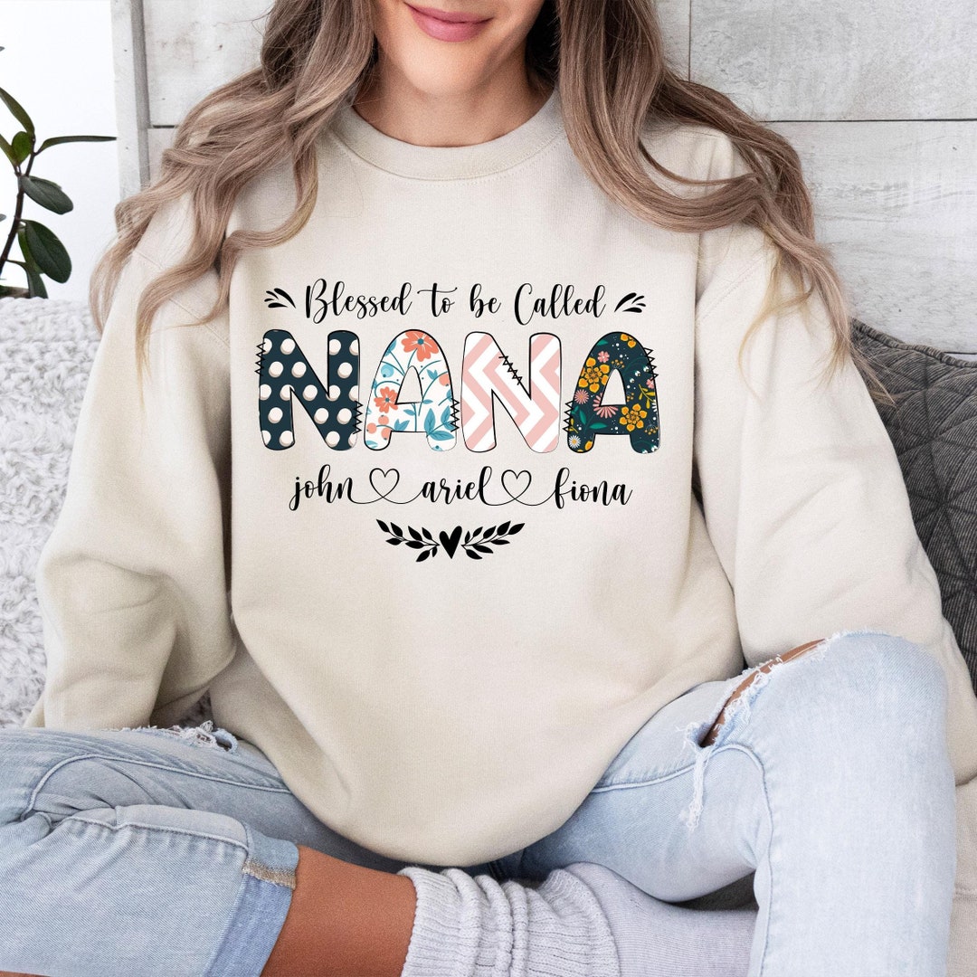 Custom Personalized Nana Sweater - Christmas Gift Idea For Grandma/ Mom - Up to 10 Kids