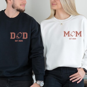 Custom First Football Birthday Family Matching Sweatshirt, Mom Dad Football Sweater,First Year Down Sweat, Football Theme Birthday Sweat