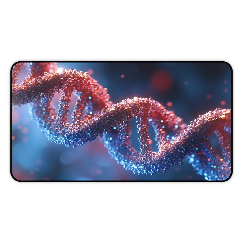 Red DNA Strand Desk Mat, Genetics Mouse Pad, Unique Gift for Nurses ...
