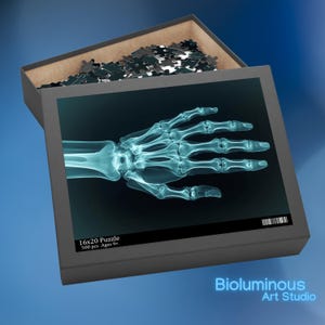 Rompecabezas de mano de rayos X. Rompecabezas de ciencias biológicas. Regalo único para entusiastas de la medicina, cumpleaños o graduaciones. Actividad divertida para toda la familia.