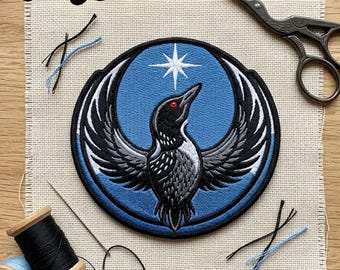 Minnesota Rebel Alliance Political Patch MN State Bird Loon Protest & Resistance Anti ICE Embroidered Patches Applique for Clothes Backpacks