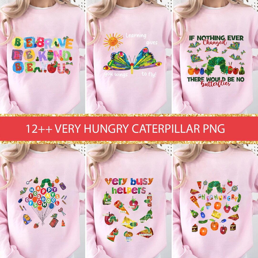 12hungry Caterpillar Bundle PNG, Teacher Png, Back to School Png, Book ...