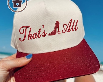 Gorra de béisbol bordada "That's All", gorra bordada de Miranda Priestly, regalo de película de moda, ropa de revista de pasarela