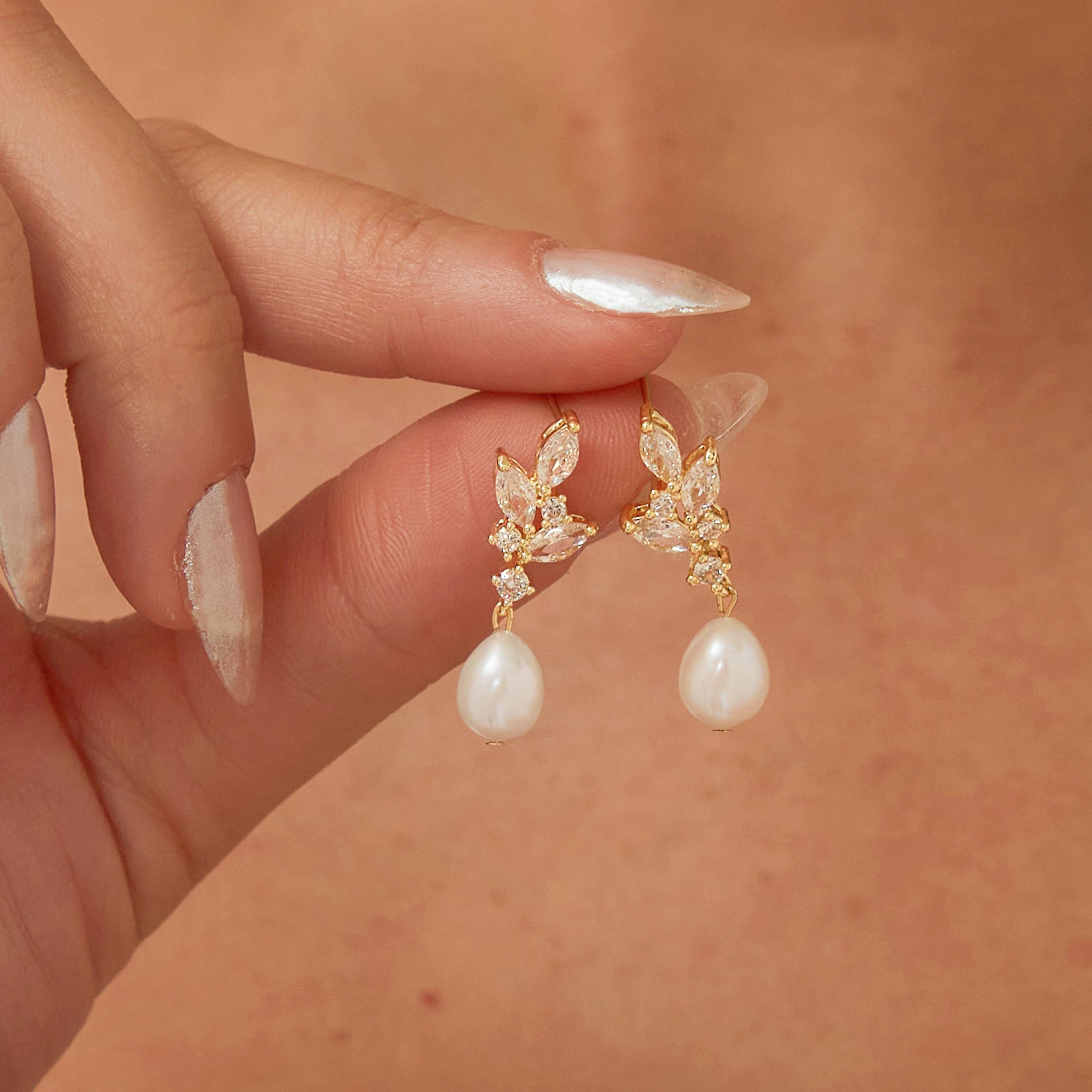 Un Paio Di Pendenti Orecchini Con Perline Turchesi A Goccia Fatte A Mano Con Ganci In Argento Massiccio 925. - Italia - Foto 5